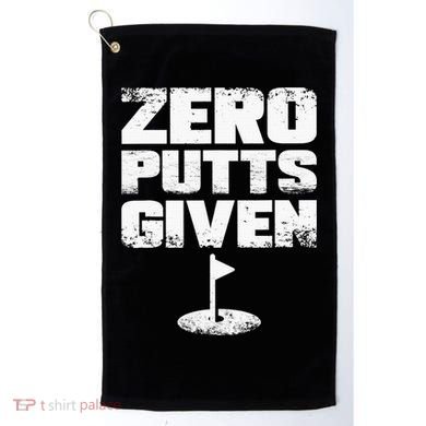 Vintage Zero Putts Given Golf Funny Golf Player Golfing Golf Towel