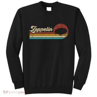 Vintage Zeppelin Retro Sunset Funny Dirigible Airship Sweatshirt