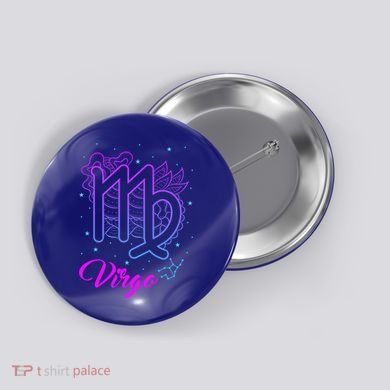 Virgo Zodiac Sign Astrology August September Birthday Virgo Cool Gift Button