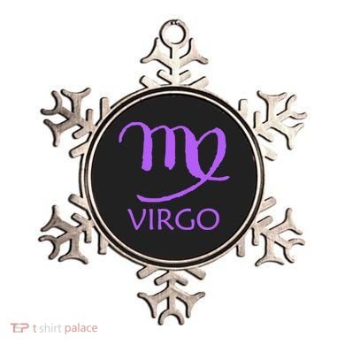 Virgo Zodiac Sign Purple August September Birthday Gift Ornament