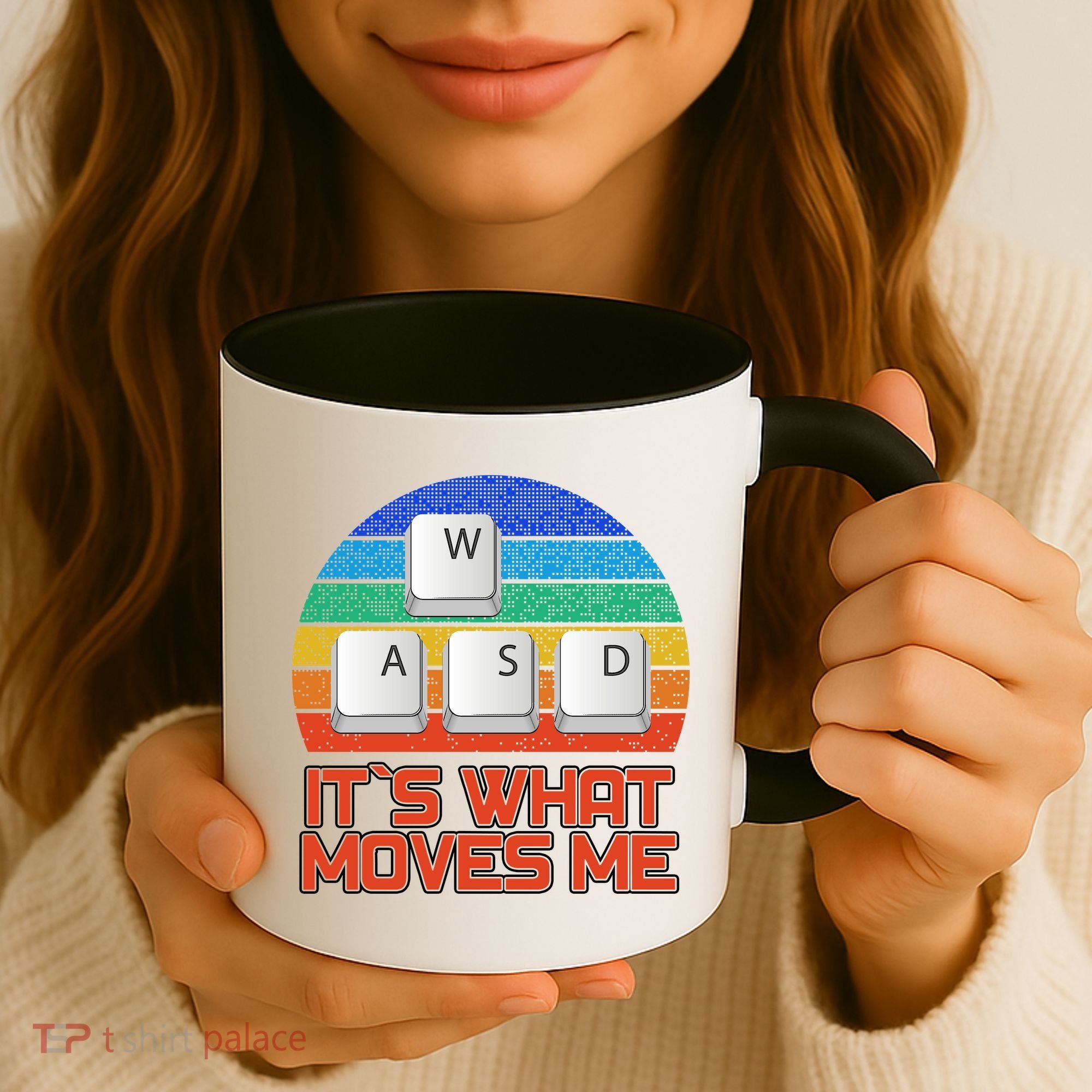 W A S D It's What Moves Me Gamer Coffee Mug