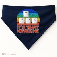 W A S D It's What Moves Me Gamer USA-Made Doggie Bandana thumb 0