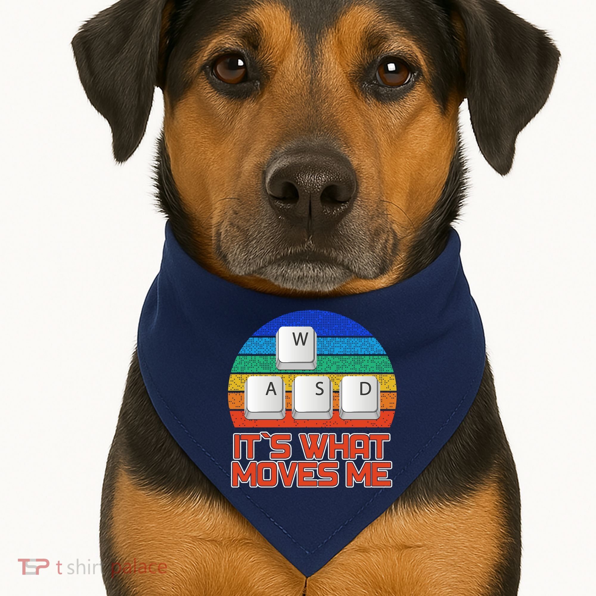 W A S D It's What Moves Me Gamer USA-Made Doggie Bandana