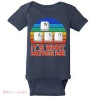 W A S D It's What Moves Me Gamer Baby Bodysuit thumb 0