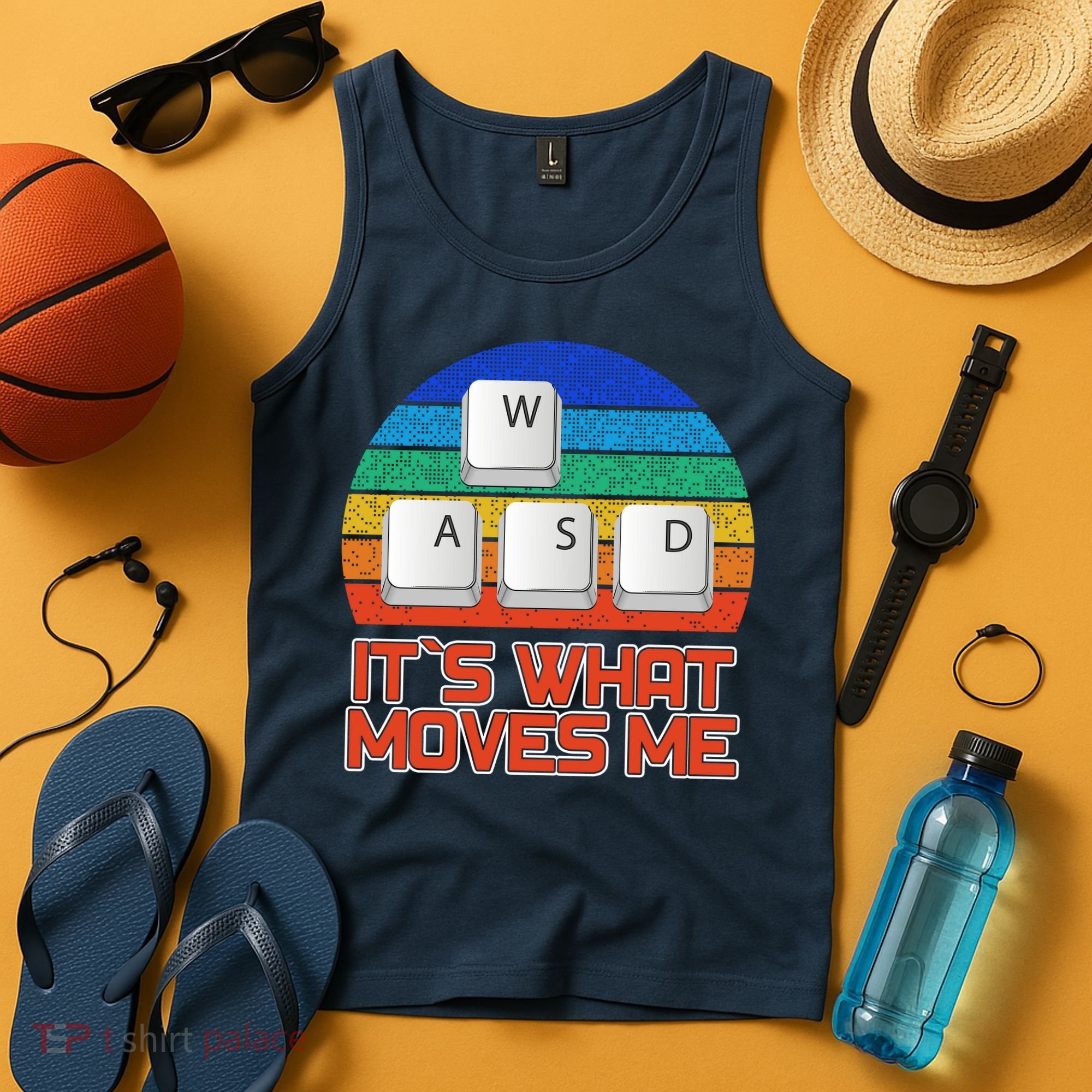 W A S D It's What Moves Me Gamer Tank Top