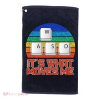 W A S D It's What Moves Me Gamer Golf Towel thumb 0