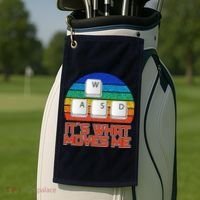 W A S D It's What Moves Me Gamer Golf Towel thumb 2