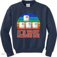 W A S D It's What Moves Me Gamer Kids Sweatshirt thumb 0