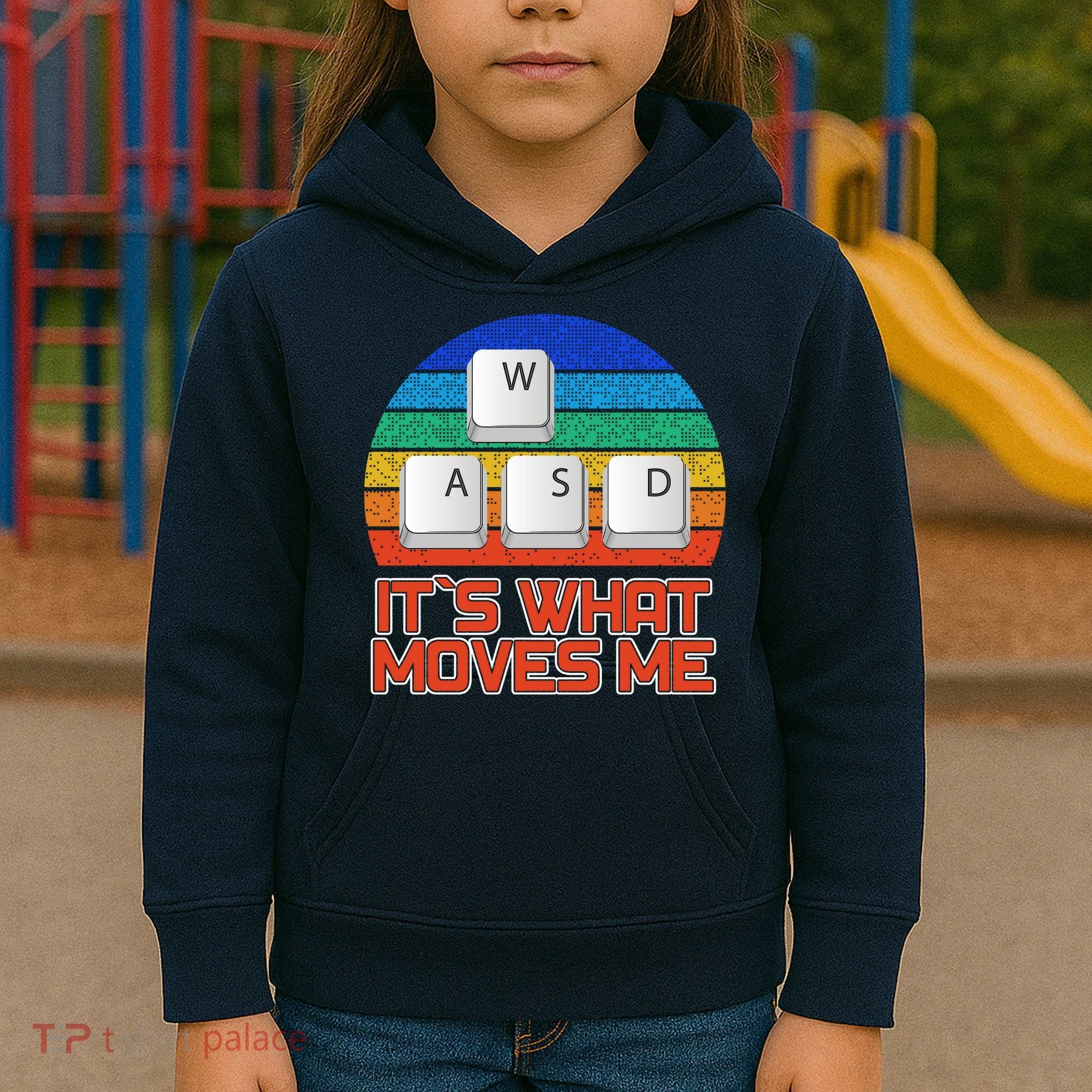 W A S D It's What Moves Me Gamer Kids Hoodie