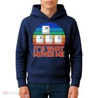 W A S D It's What Moves Me Gamer Kids Hoodie thumb 4