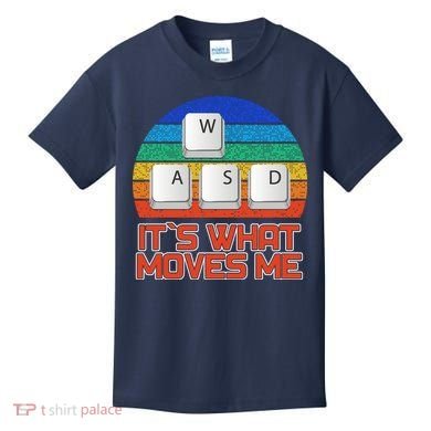 W A S D It's What Moves Me Gamer Kids T-Shirt