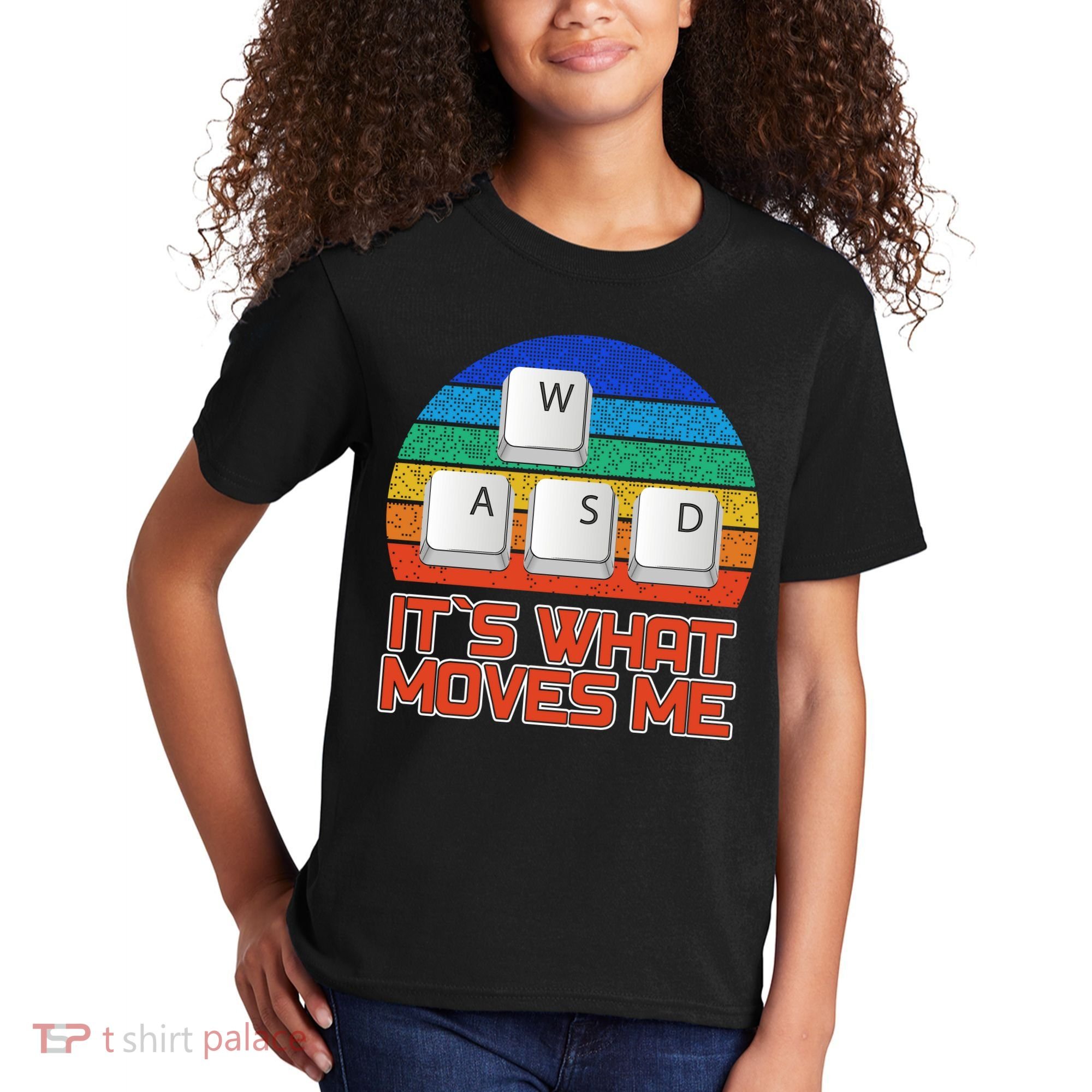 W A S D It's What Moves Me Gamer Kids T-Shirt