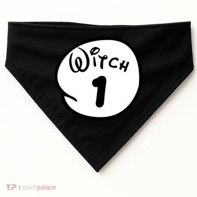 Witch 1 2 3 4 5 Custom Personalize Halloween USA-Made Doggie Bandana