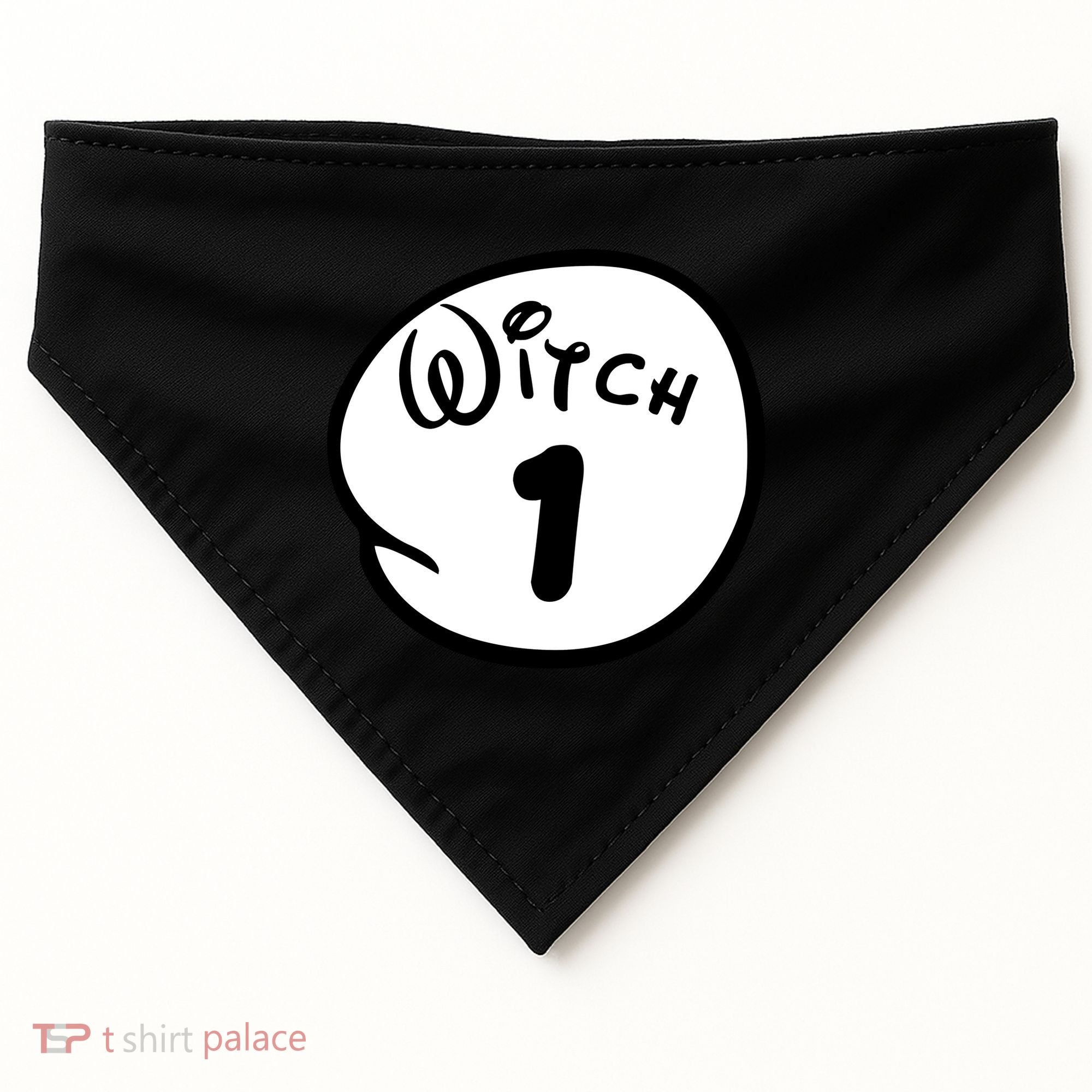 Witch 1 2 3 4 5 Custom Personalize Halloween USA-Made Doggie Bandana