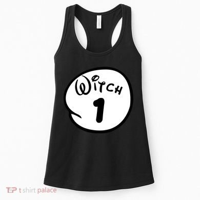 Witch 1 2 3 4 5 Custom Personalize Halloween Women's Tank Top