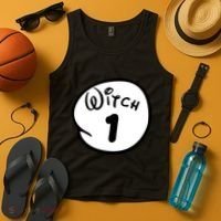 Witch 1 2 3 4 5 Custom Personalize Halloween Tank Top thumb 4