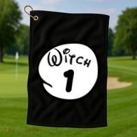 Witch 1 2 3 4 5 Custom Personalize Halloween Golf Towel thumb 1