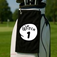 Witch 1 2 3 4 5 Custom Personalize Halloween Golf Towel thumb 2