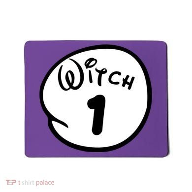 Witch 1 2 3 4 5 Custom Personalize Halloween Mousepad