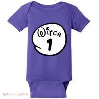 Witch 1 2 3 4 5 Custom Personalize Halloween Baby Bodysuit thumb 0