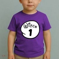 Witch 1 2 3 4 5 Custom Personalize Halloween Toddler T-Shirt thumb 2