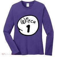Witch 1 2 3 4 5 Custom Personalize Halloween Women's Long Sleeve Shirt thumb 0