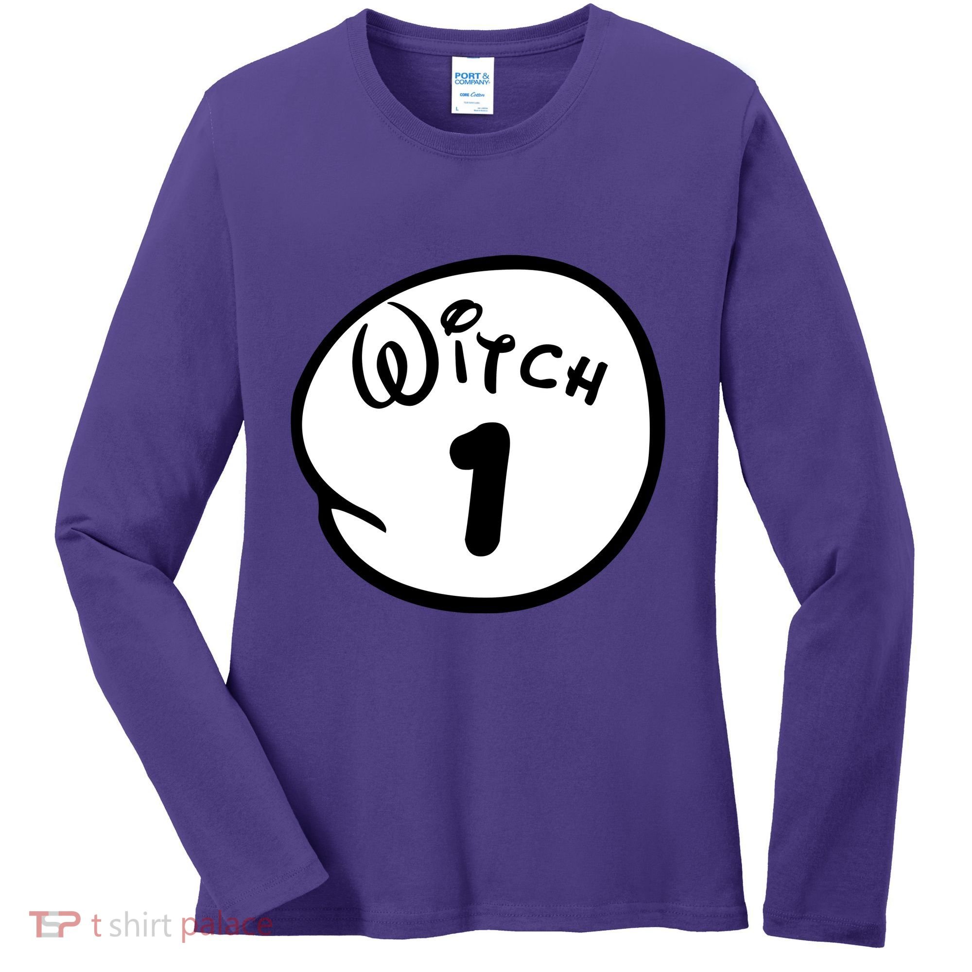 Witch 1 2 3 4 5 Custom Personalize Halloween Women's Long Sleeve Shirt
