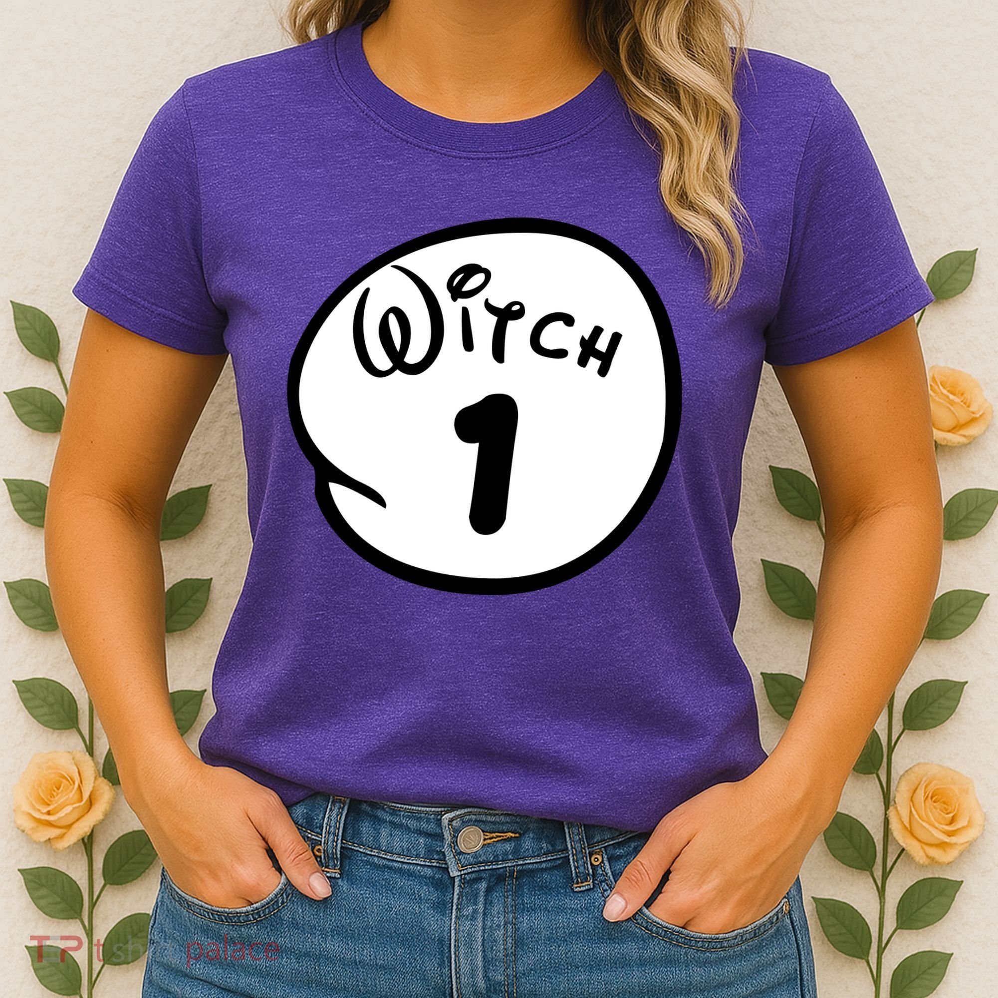 Witch 1 2 3 4 5 Custom Personalize Halloween Women's T-Shirt