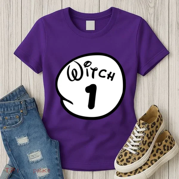 Witch 1 2 3 4 5 Custom Personalize Halloween Women's T-Shirt