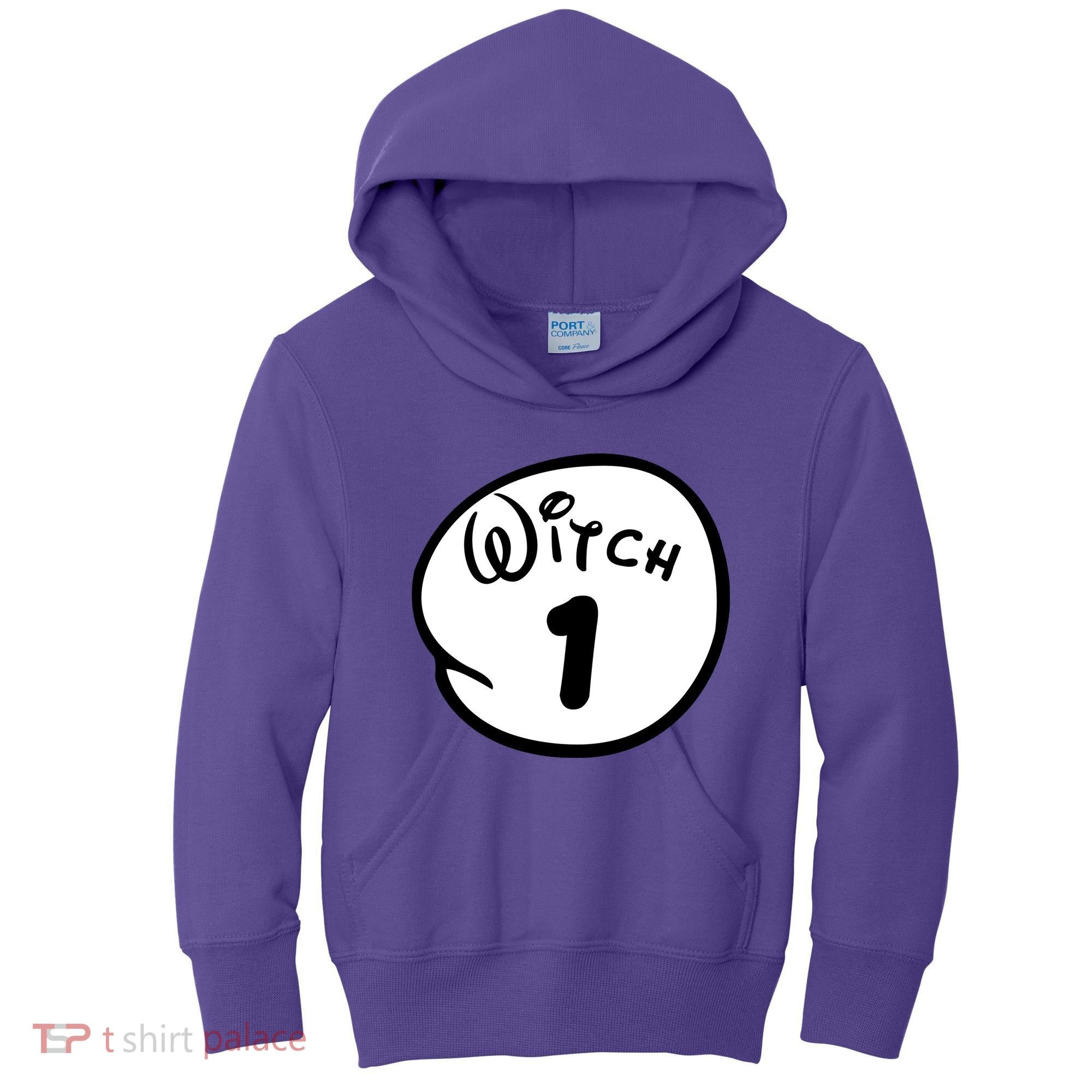 Witch 1 2 3 4 5 Custom Personalize Halloween Kids Hoodie