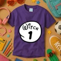 Witch 1 2 3 4 5 Custom Personalize Halloween Kids T-Shirt thumb 3