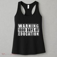 Warning 1000 Days Of Education 1000 Days Of School 5th Grade Women's Tank Top thumb 3
