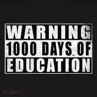 Warning 1000 Days Of Education 1000 Days Of School 5th Grade Baby Bodysuit thumb 2