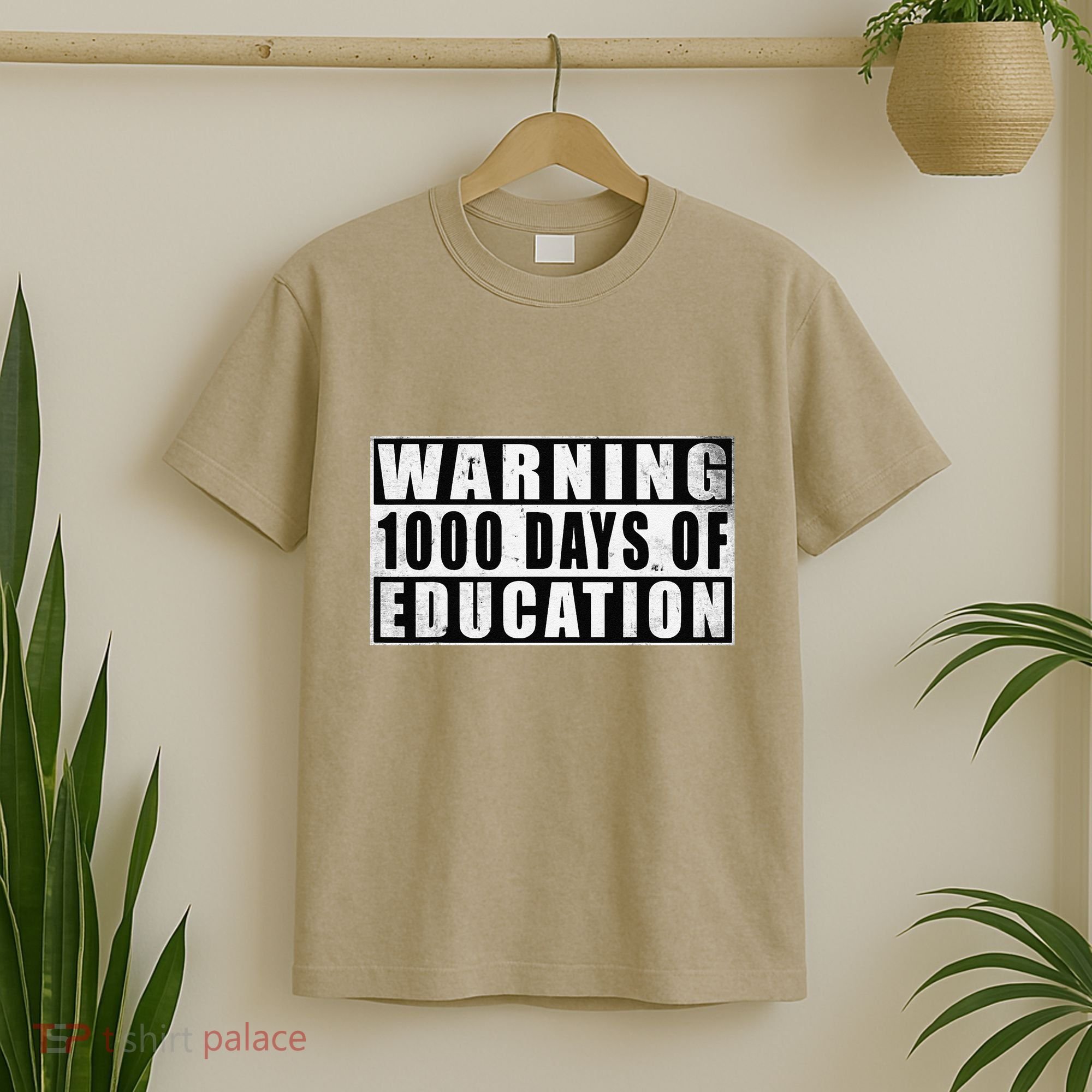 Warning 1000 Days Of Education 1000 Days Of School 5th Grade T-Shirt