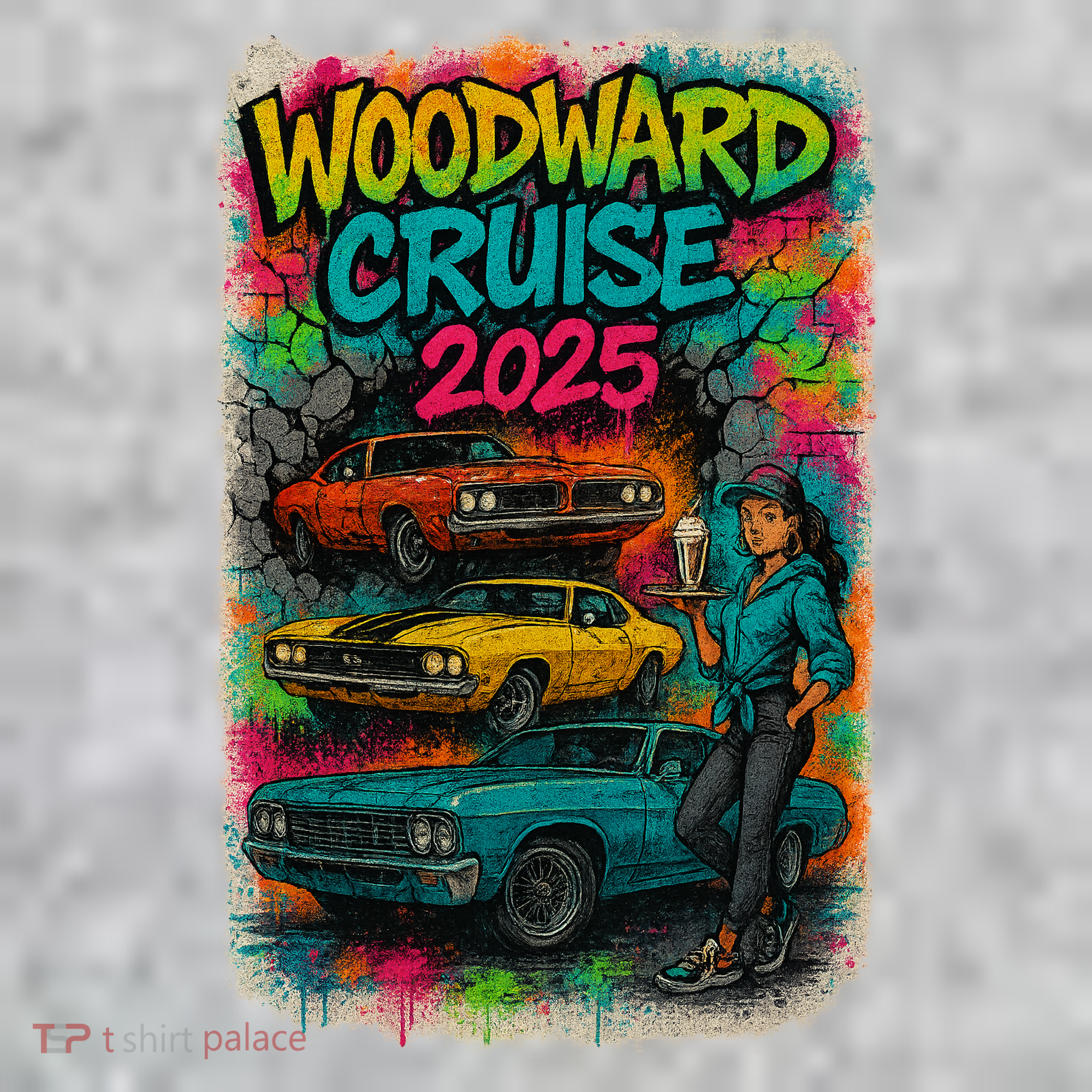 Woodward 2025 Graffiti Style Kids T-Shirt