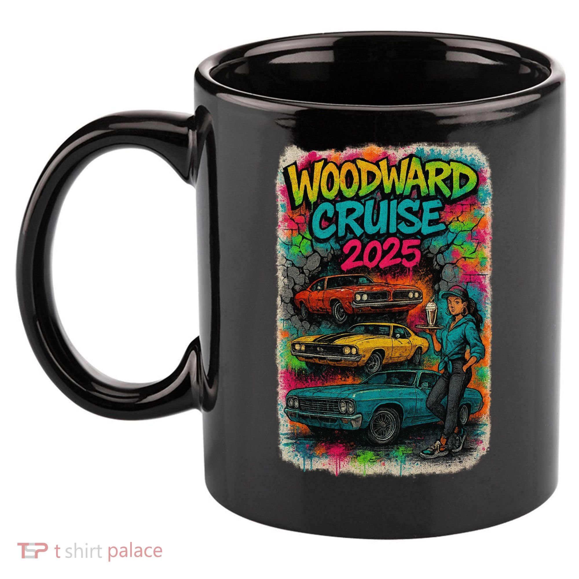 Woodward 2025 Graffiti Style 11oz C Handle Ceramic Mug