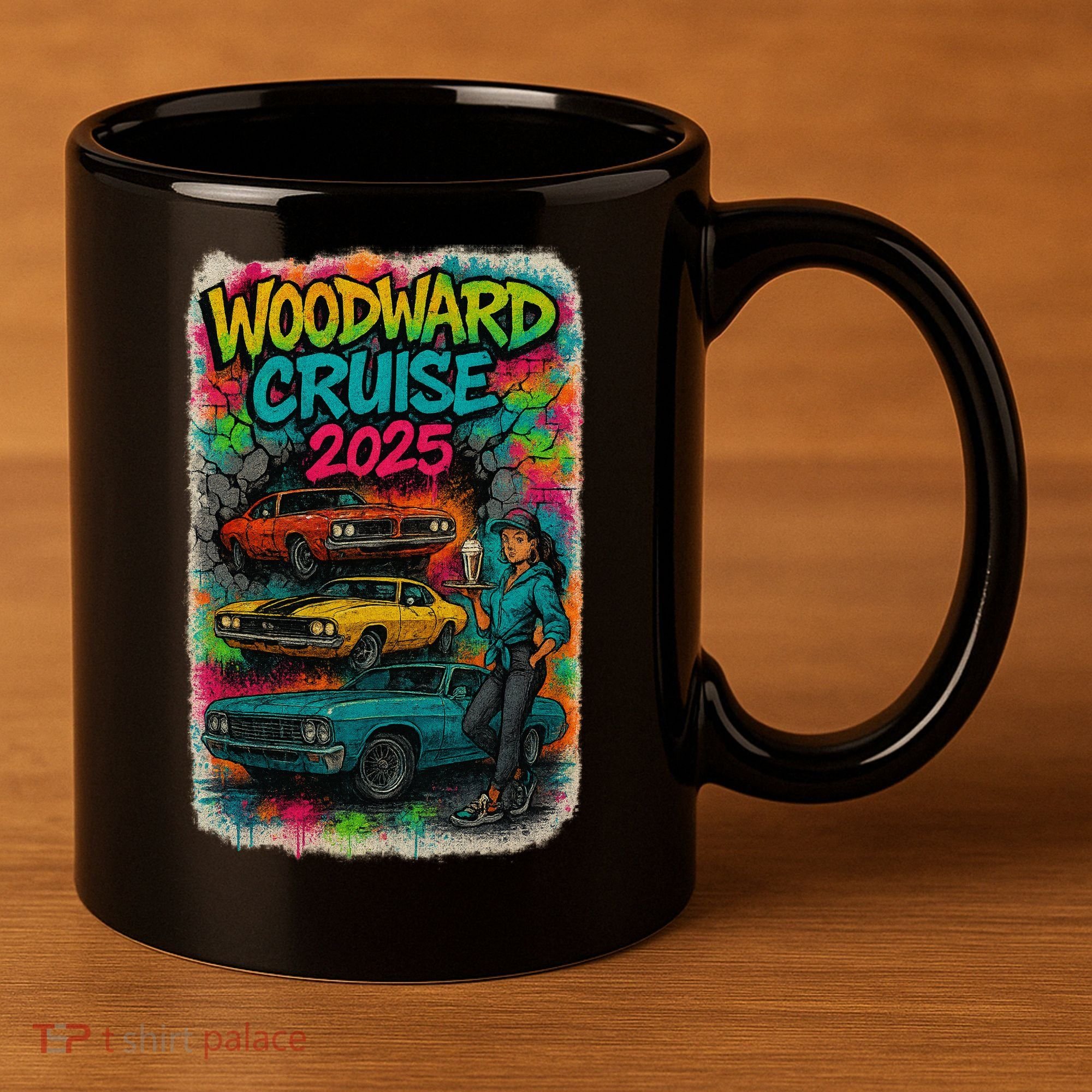 Woodward 2025 Graffiti Style 11oz C Handle Ceramic Mug