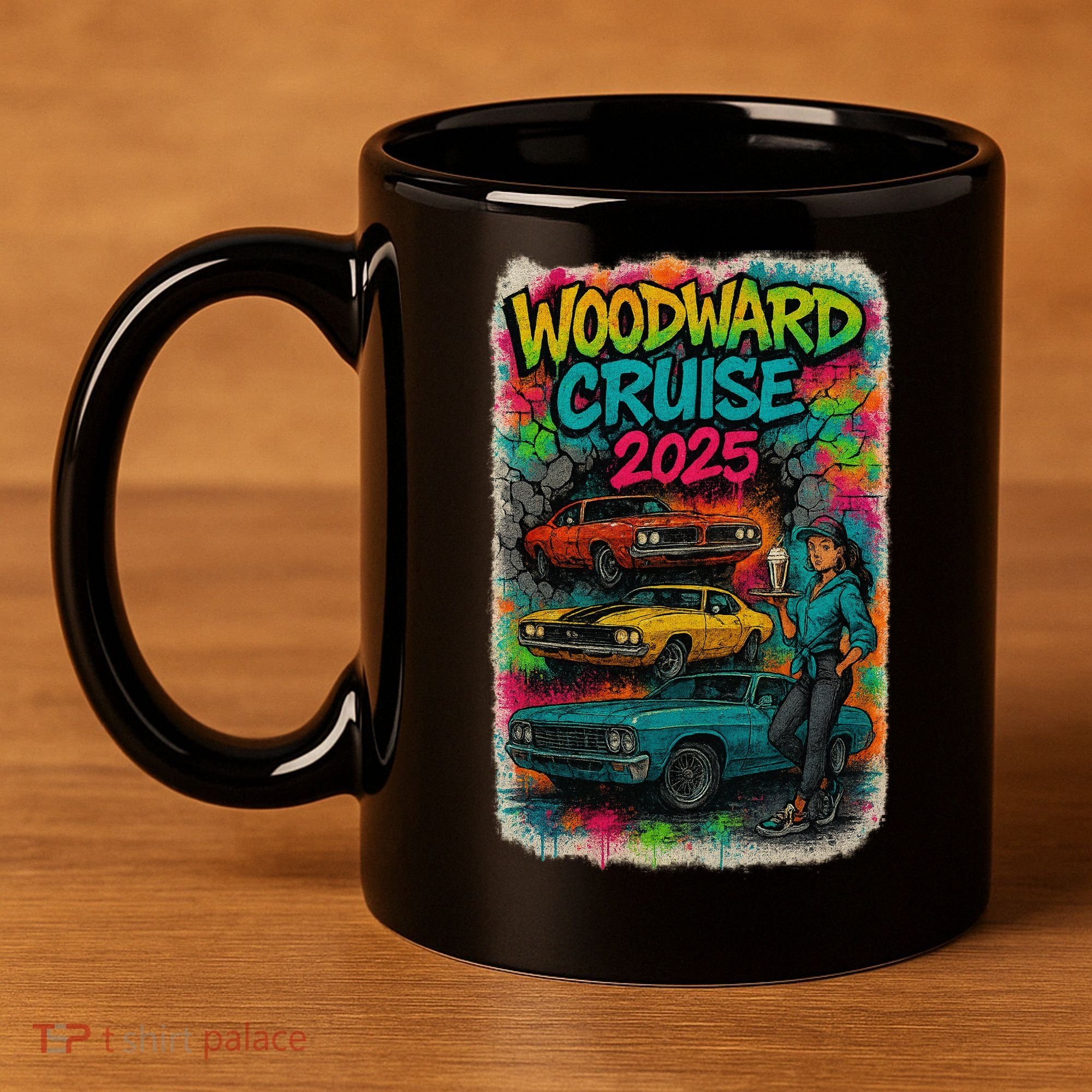 Woodward 2025 Graffiti Style 11oz C Handle Ceramic Mug