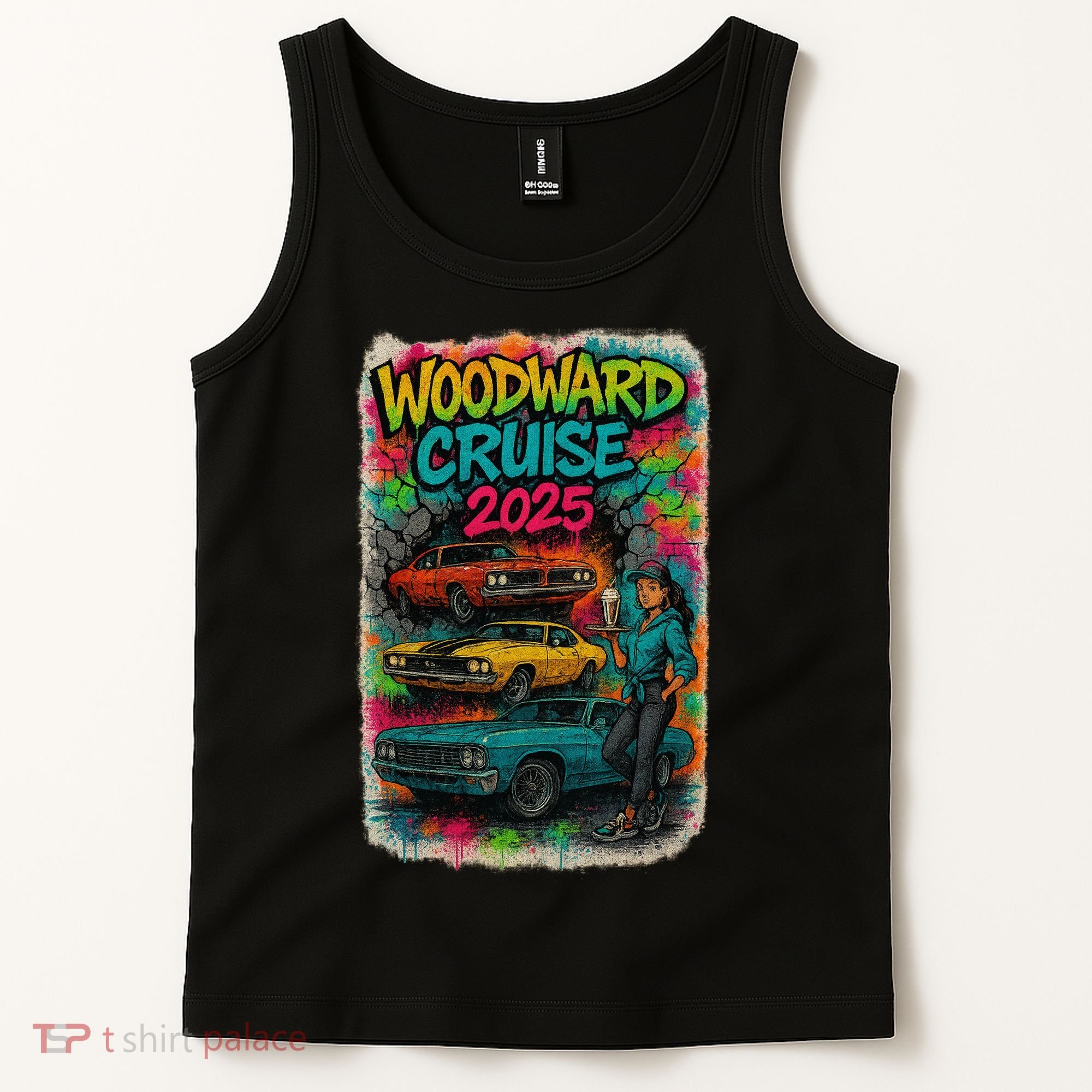 Woodward 2025 Graffiti Style Tank Top