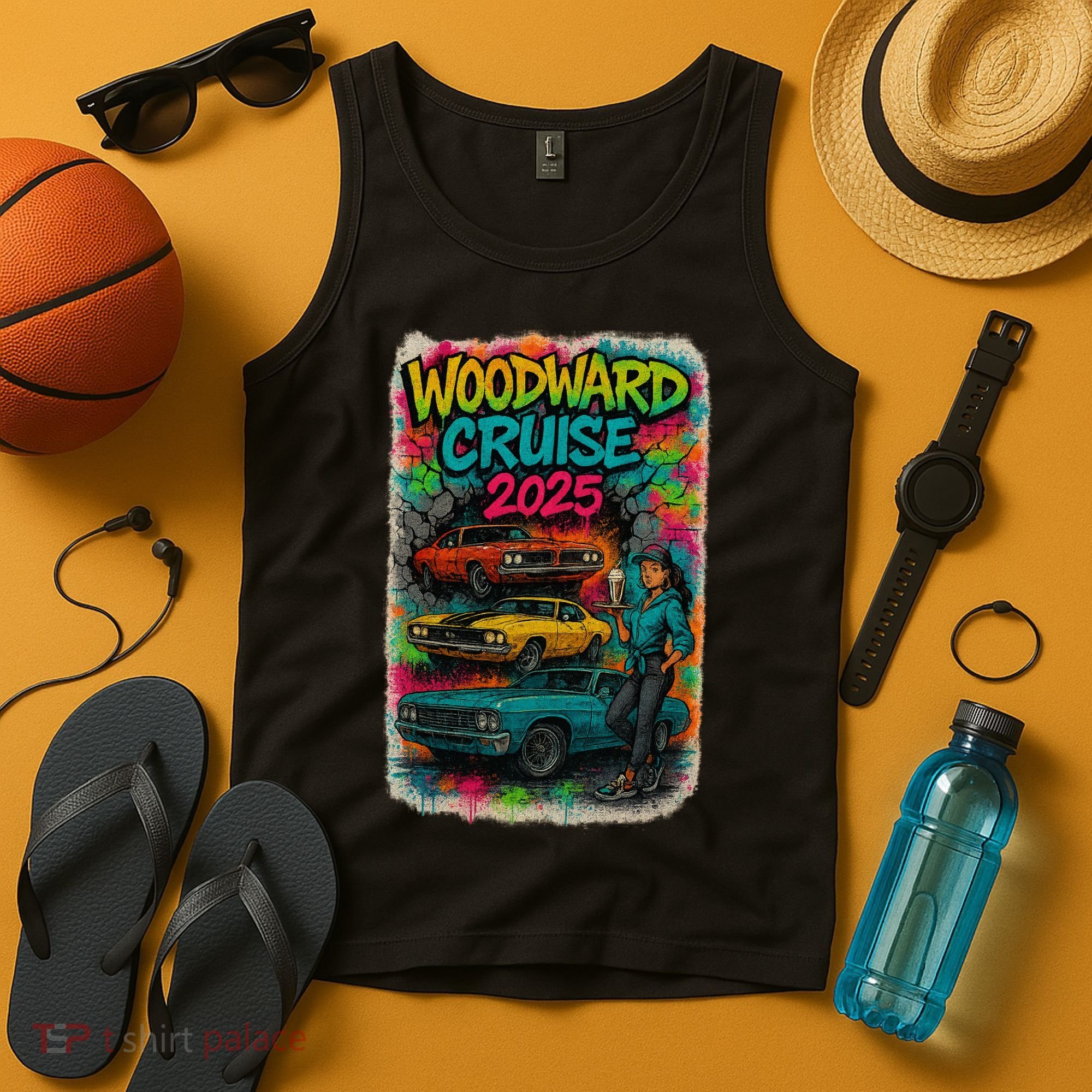 Woodward 2025 Graffiti Style Tank Top