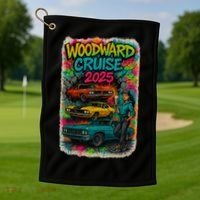 Woodward 2025 Graffiti Style Golf Towel thumb 1