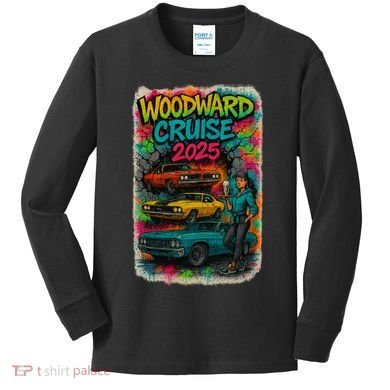 Woodward 2025 Graffiti Style Kids Long Sleeve Shirt