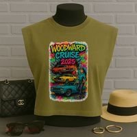 Woodward 2025 Graffiti Style Garment-Dyed Women's Muscle Tee thumb 3
