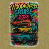 Woodward 2025 Graffiti Style Garment-Dyed Women's Muscle Tee thumb 6