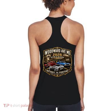 Woodward 2026 History Of The Avenue Front & Back Women's Tank Top back