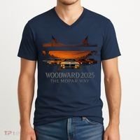 Woodward 2025 The Mopar Way V-Neck T-Shirt thumb 2
