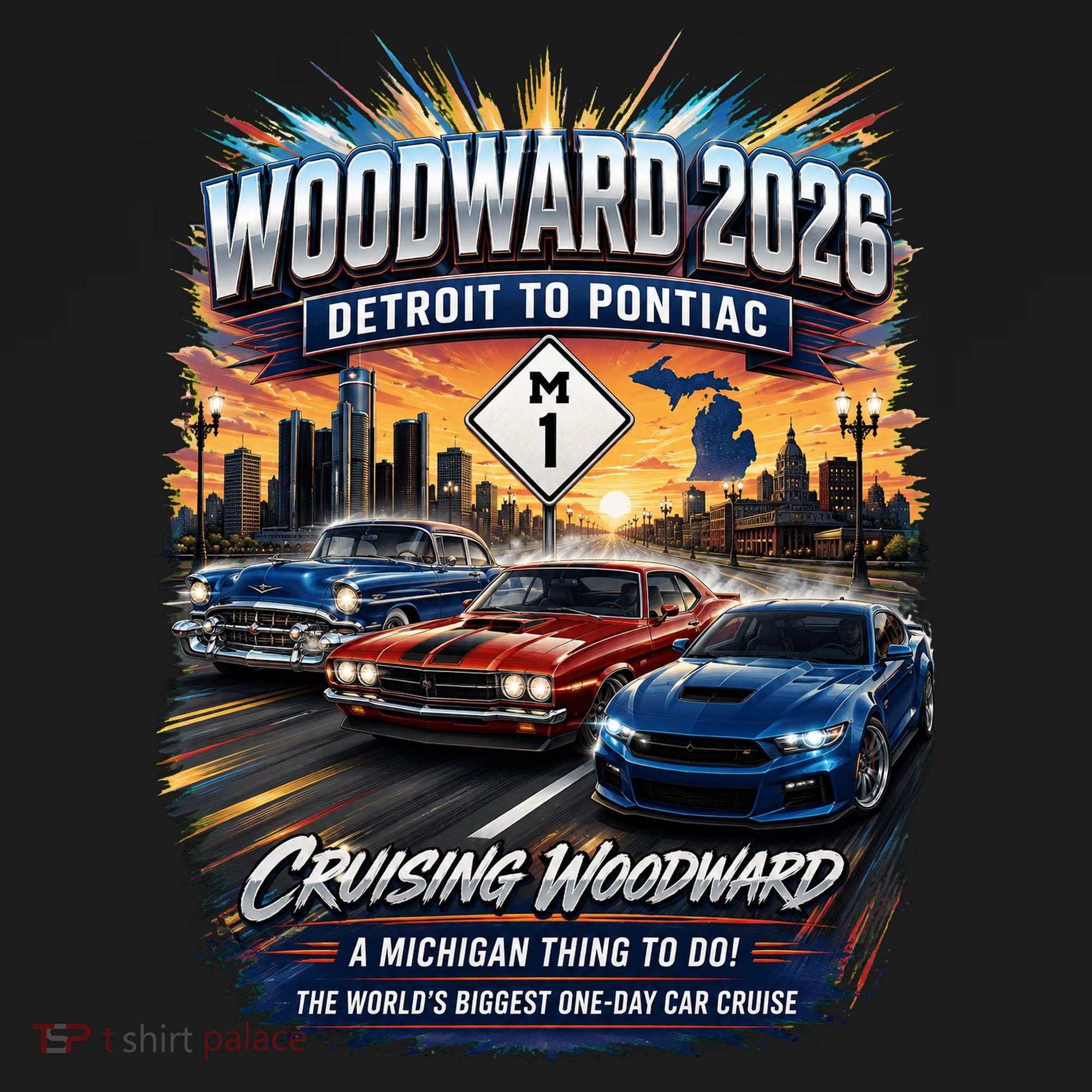 Woodward 2026 The World's Largest Car Cruise M1 Toddler Hoodie