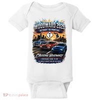 Woodward 2026 The World's Largest Car Cruise M1 Baby Bodysuit thumb 0