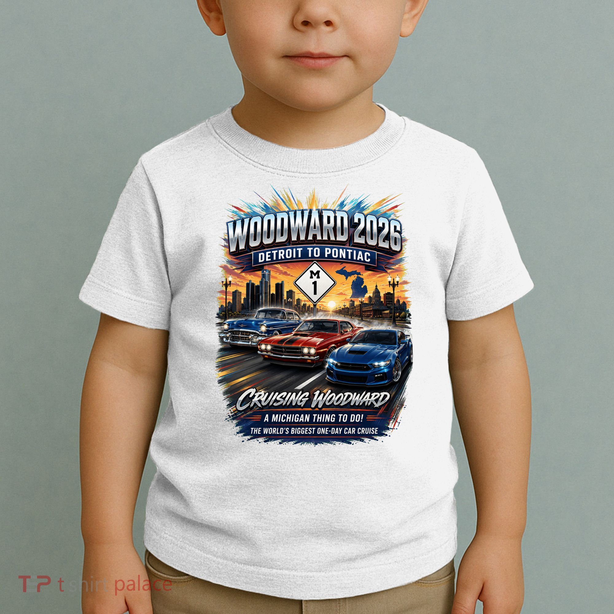 Woodward 2026 The World's Largest Car Cruise M1 Toddler T-Shirt