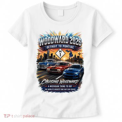 Woodward 2026 The World's Largest Car Cruise M1 Women's T-Shirt
